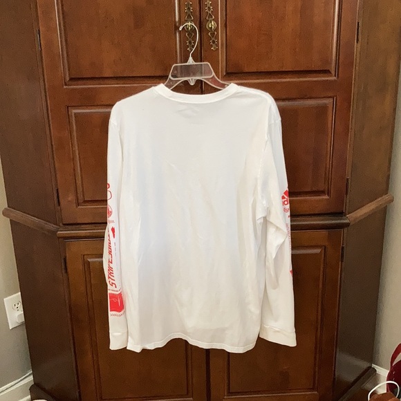 White and red race design long sleeves shirts - Picture 3 of 3